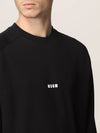 Micro Logo Print Sweatshirt Black - MSGM - BALAAN 5