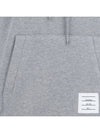 Men's Center Back Stripe Logo Patch Hoodie Grey - THOM BROWNE - BALAAN 4