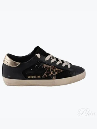 Superstar Leopard Star Low Top Sneakers Gold Black - GOLDEN GOOSE - BALAAN 2