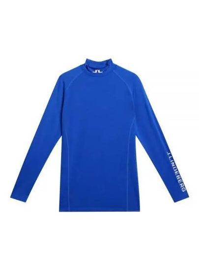 Men's Aelo Soft Compression Long Sleeve T-Shirt Club Blue - J.LINDEBERG - BALAAN 2