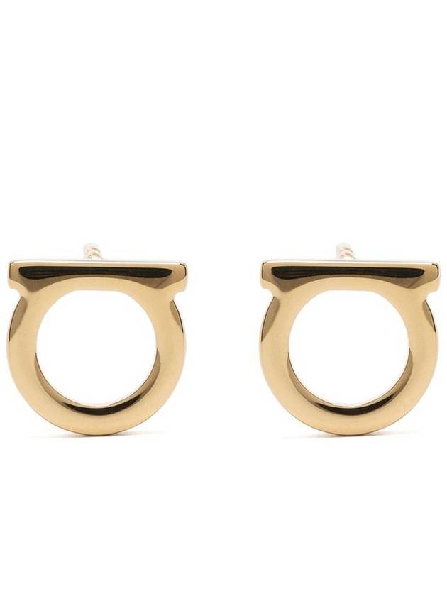 Gancini Small Earrings Gold - SALVATORE FERRAGAMO - BALAAN 2