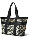 Leopard Print Shopper Tote Bag - GANNI - BALAAN 2