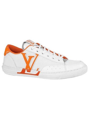 Charlie Low-Top Sneakers White Orange - LOUIS VUITTON - BALAAN 1