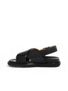 Fussbett Leather Sandals Black - MARNI - BALAAN 3