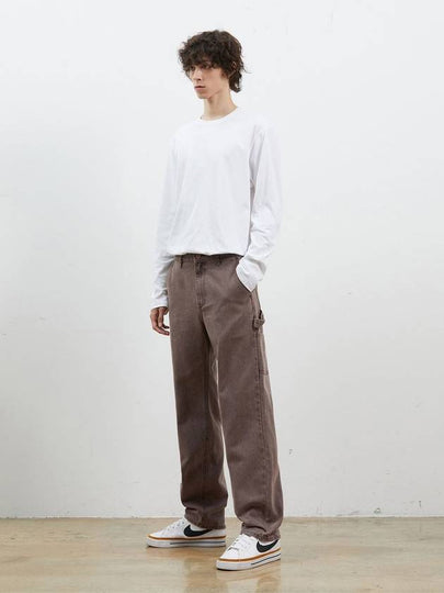 Denim Carpenter Pants Brown - CORK - BALAAN 2