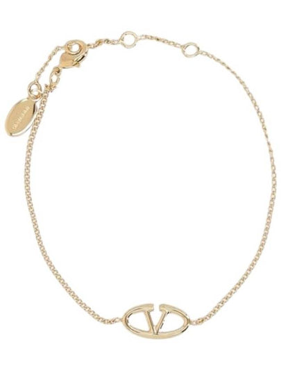 V Logo Metal Bracelet Gold - VALENTINO - BALAAN 2