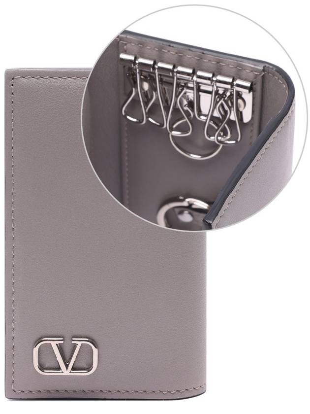 Men's V Logo Signature Key Wallet - VALENTINO - BALAAN 2