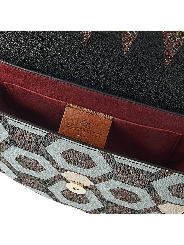 Women's Leather Shoulder Bag Brown - ETRO - BALAAN 10