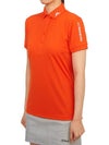 Women's Golf Tour Tech Polo Shirt Orange - J.LINDEBERG - BALAAN 3