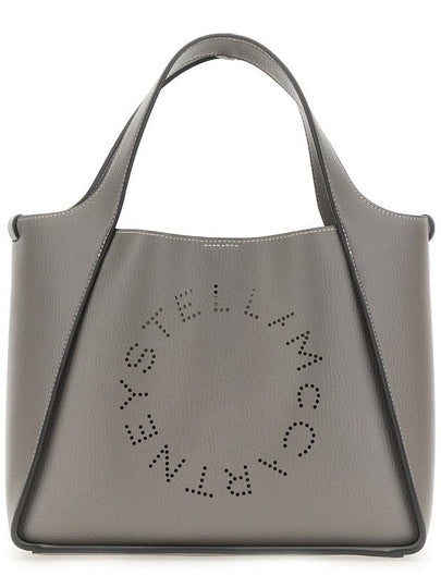 Women's Stella Logo Craney Alter Matt Tote Bag Smoke - STELLA MCCARTNEY - BALAAN 2