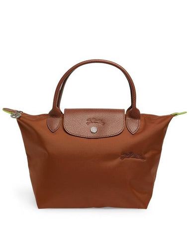 Le Pliage Green Small Tote Bag Handbag Cognac Brown - LONGCHAMP - BALAAN 1