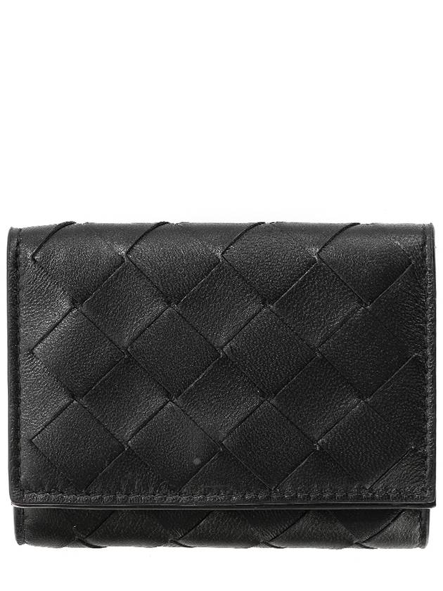 Intrecciato Half Wallet Black - BOTTEGA VENETA - BALAAN 2