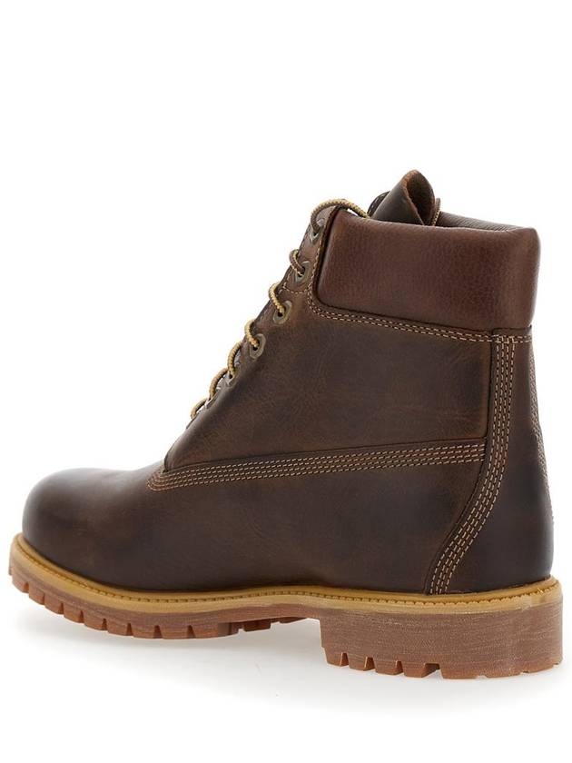 Brown Water-Proof Boots With Logo In Leather Man - TIMBERLAND - BALAAN 3