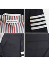 4-Bar Plain Weave High Armhole Sport Jacket Navy - THOM BROWNE - BALAAN 6