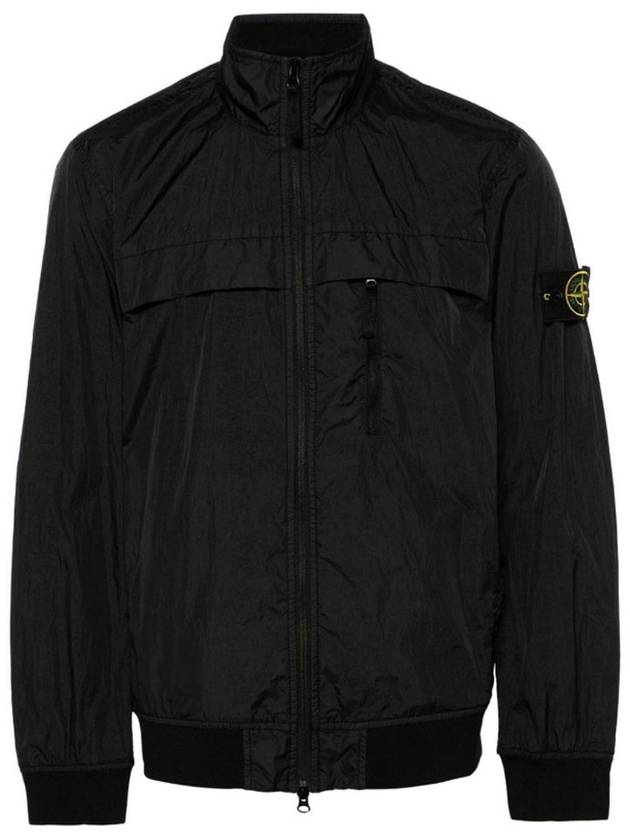 Garment Dyed Crinkle Reps R Nylon Jacket Black - STONE ISLAND - BALAAN 2