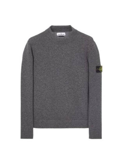 Mock Neck Virgin Wool Knit Top Grey - STONE ISLAND - BALAAN 2