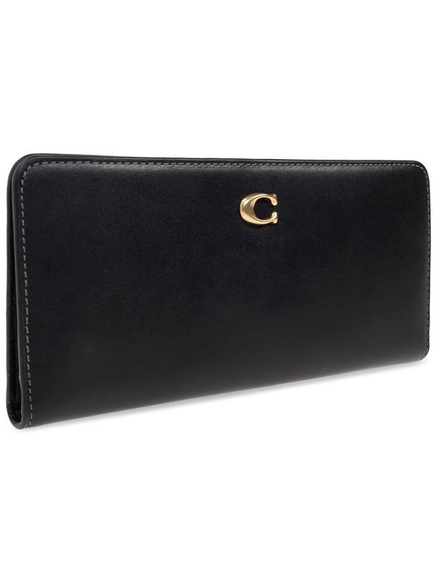 Coach Leather Wallet, Women's, Black - COACH - BALAAN 4