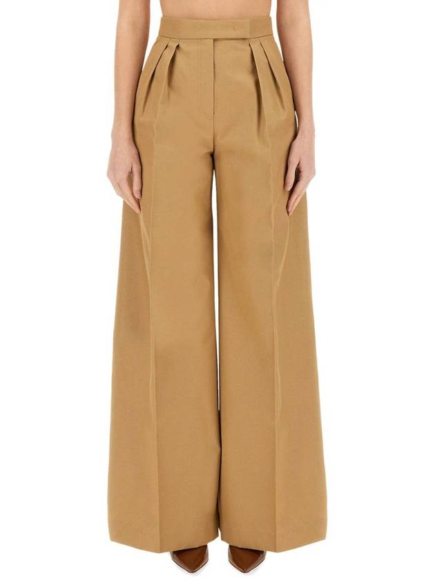 tan corte straight pants tobacco - MAX MARA - BALAAN 3