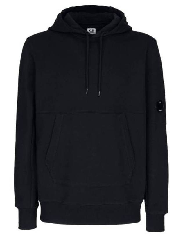 Lens Wappen Pocket Hoodie Black - CP COMPANY - BALAAN 2