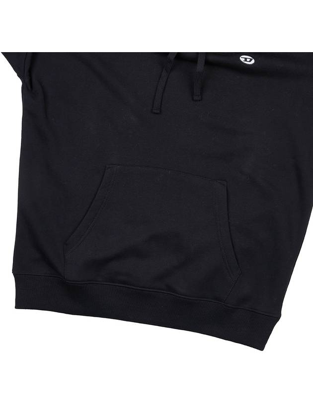 S Rob Doval PJ Oval D Patch Hoodie Black - DIESEL - BALAAN 8