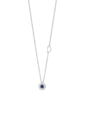 6mm Margherita diamond necklace white gold sapphire 20087085 - DAMIANI - BALAAN 1