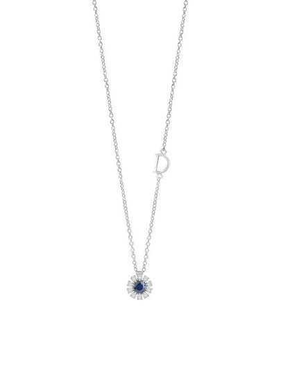 Margherita Diamond Sapphire Necklace White Gold - DAMIANI - BALAAN 2