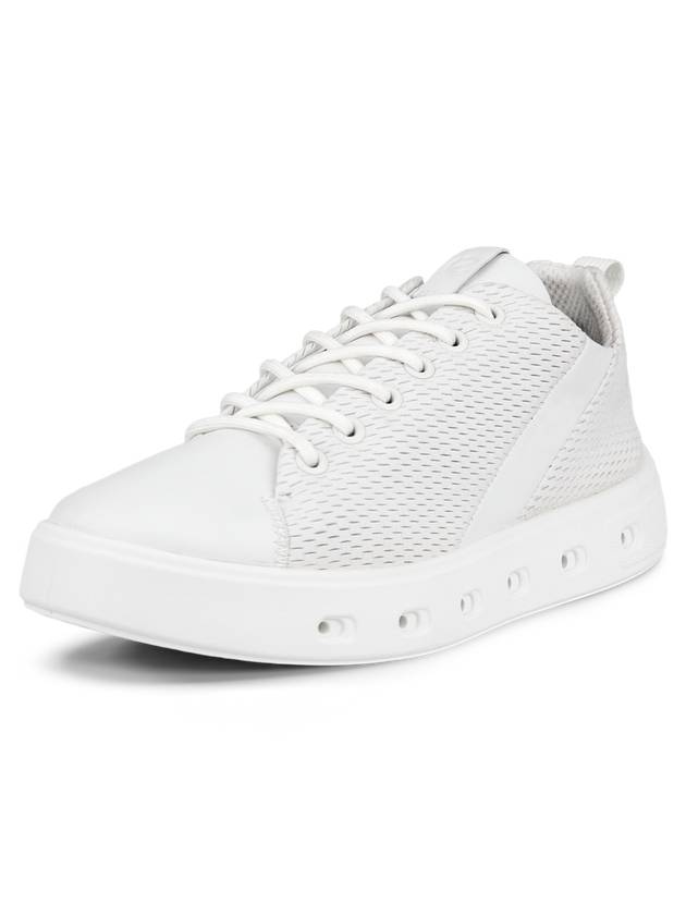 Women's Street 720 Leather Gore-Tex Low Top Sneakers White - ECCO - BALAAN 4