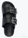 Double Buckle Strap Slippers Black - ALEXANDER MCQUEEN - BALAAN 2