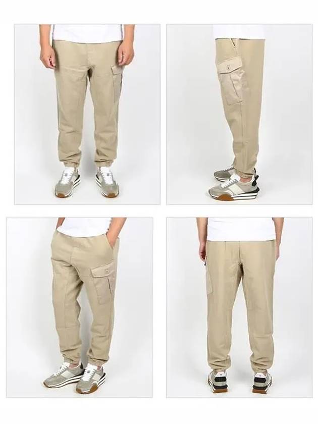 Men's Pantalone Pocket Track Pants Beige - TEN C - BALAAN 3