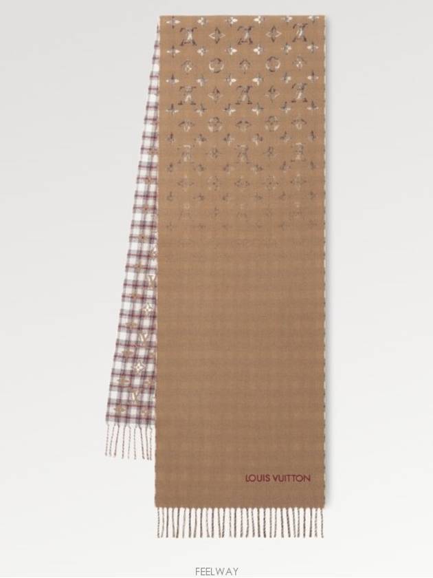 Monogram Gradient Tartan MNG Scarf - LOUIS VUITTON - BALAAN 3