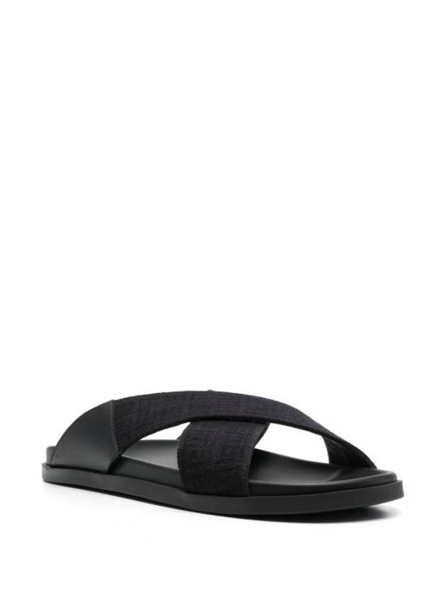 Cross Webbing Strap Sandals Black - GIVENCHY - BALAAN 5