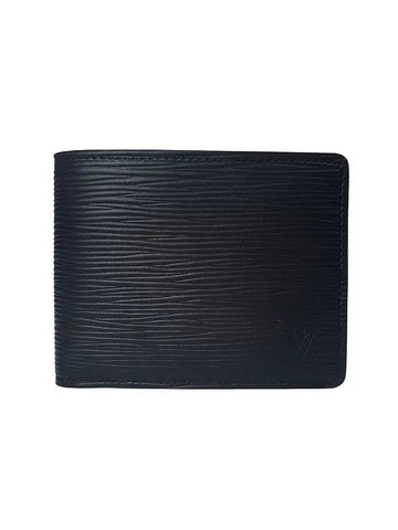 Slender Epi Leather Half Wallet Black - LOUIS VUITTON - BALAAN 1