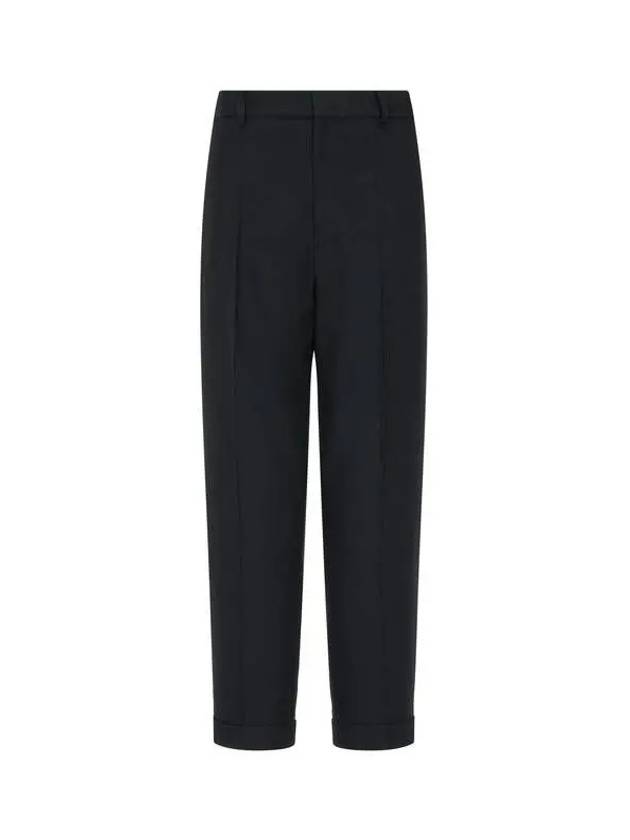 Yohji Yamamoto REGULATION Women s Hidden Hook Roll Up Shooting Pants Black - YOHJI YAMAMOTO - BALAAN 1