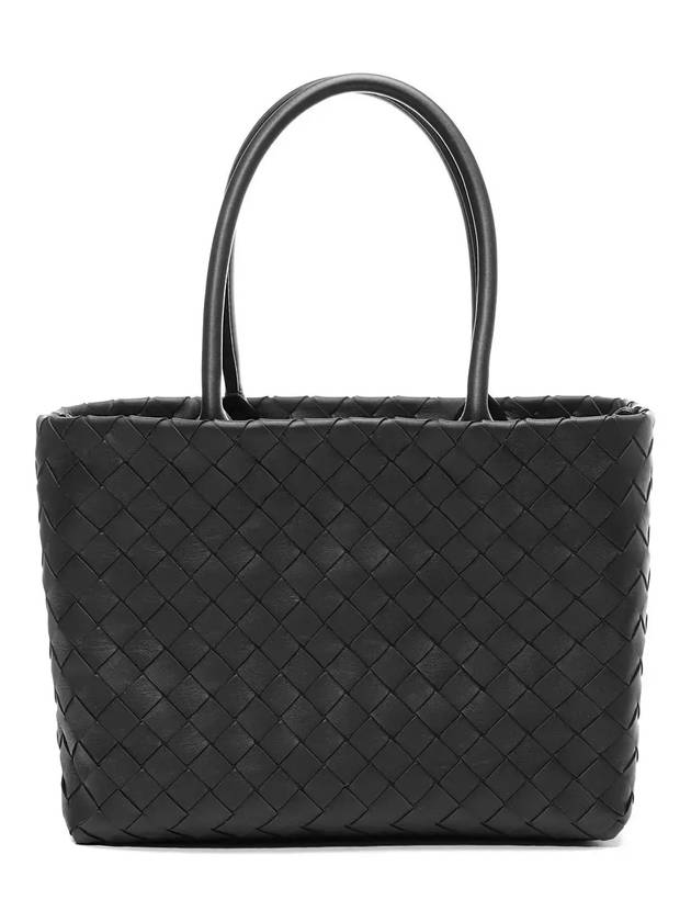 Intrecciato Lambskin Tote Bag Black - BOTTEGA VENETA - BALAAN 1