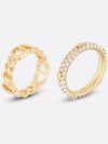 Petit CD Logo Ring Set Gold - DIOR - BALAAN 3