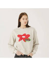 Brushed Options Soleil Doodle Flower Sweat Shirts GREIGE - LE SOLEIL MATINEE - BALAAN 1