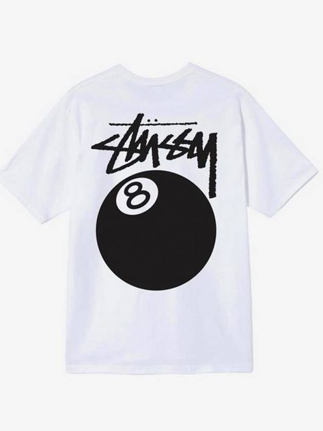 8 Ball T Shirt White Men - STUSSY - BALAAN 1