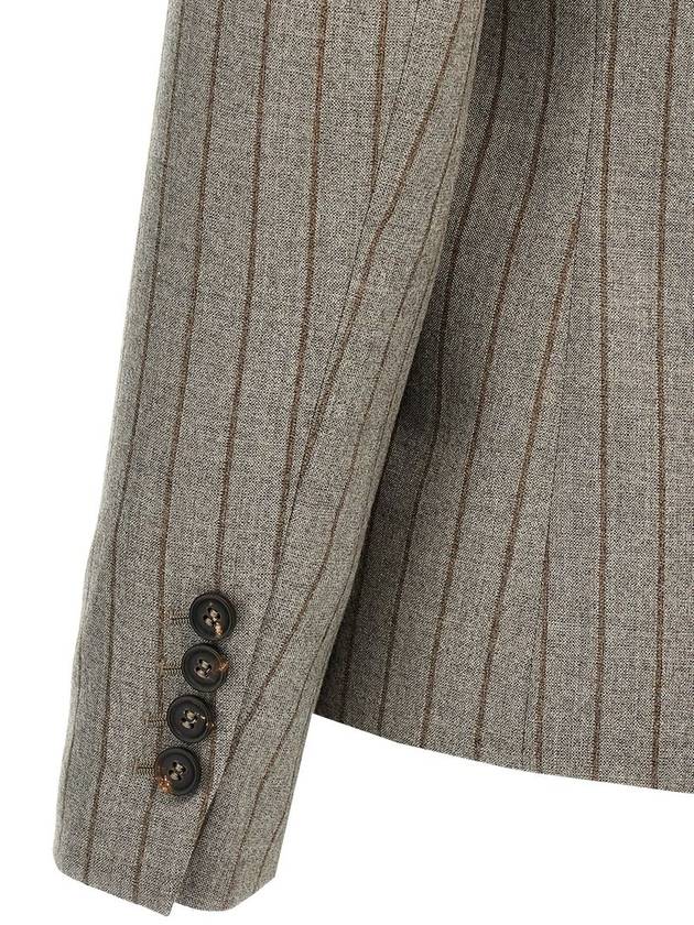 Pinstripe double-breasted blazer MD5777060C001 - BRUNELLO CUCINELLI - BALAAN 3