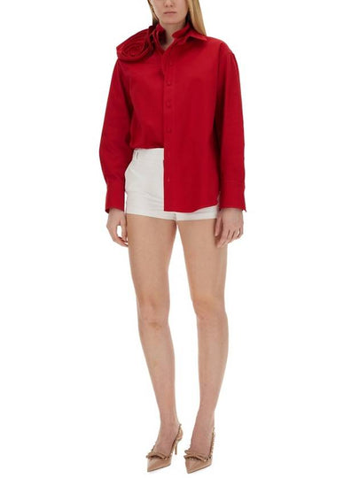 COMPACT POPLIN SHORTS - VALENTINO - BALAAN 2