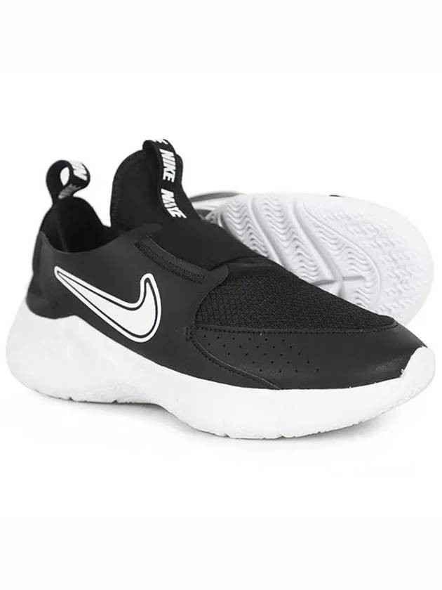 Kids Flex Runner 3 Low Top Sneakers White Black - NIKE - BALAAN 3