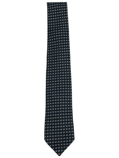 Faconnee H Neck Tie Black - HERMES - BALAAN 2