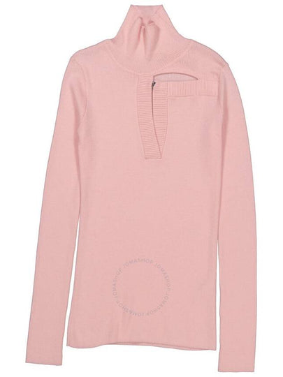 Christopher Kane Ladies Pink Cutout Front Sweater, Size Small - CHRISTOPHER KANE - BALAAN 2