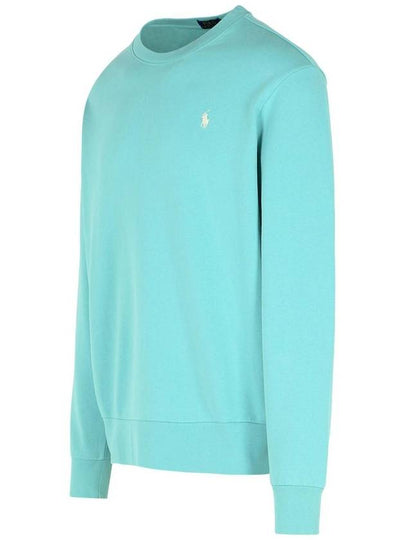 Polo Ralph Lauren Light Blue Cotton Sweatshirt - POLO RALPH LAUREN - BALAAN 2