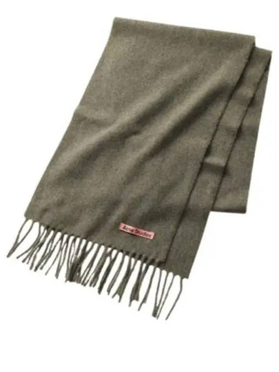 Wool Fringe Muffler Khaki Green - ACNE STUDIOS - BALAAN 2