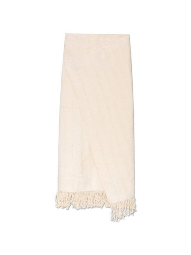 Wallet Wrap Up Long H Line Skirt Beige - JIL SANDER - BALAAN 1