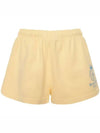 Print Logo Crown Disco Shorts Yellow - SPORTY & RICH - BALAAN 1