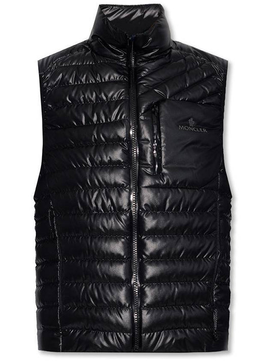 Valrs Logo Padded Vest Black - MONCLER - BALAAN 1