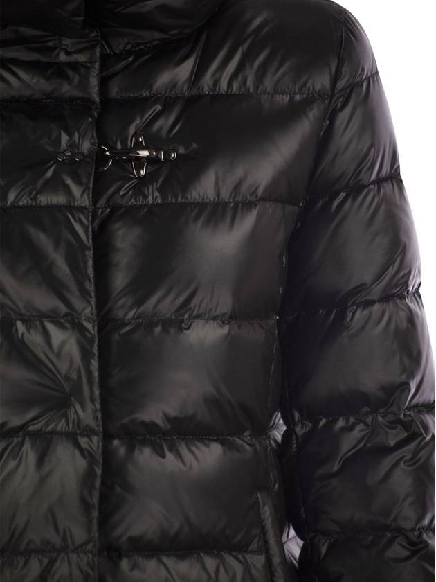 Long down jacket with hook - FAY - BALAAN 4