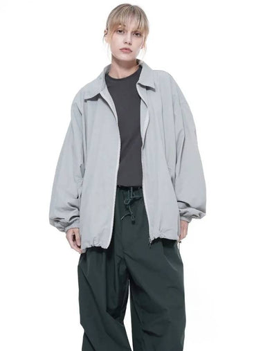 Women s SCWJ LG seersucker collar windbreaker jumper light gray - CHANCE'S NOI - BALAAN 1