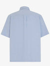 Cotton Short Sleeve Shirt Blue - FENDI - BALAAN 3